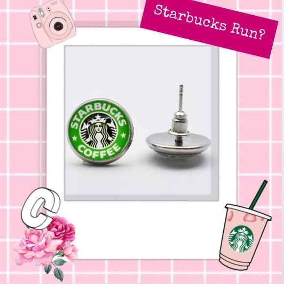 Starbucks Stud Earrings - Picture 2 of 2